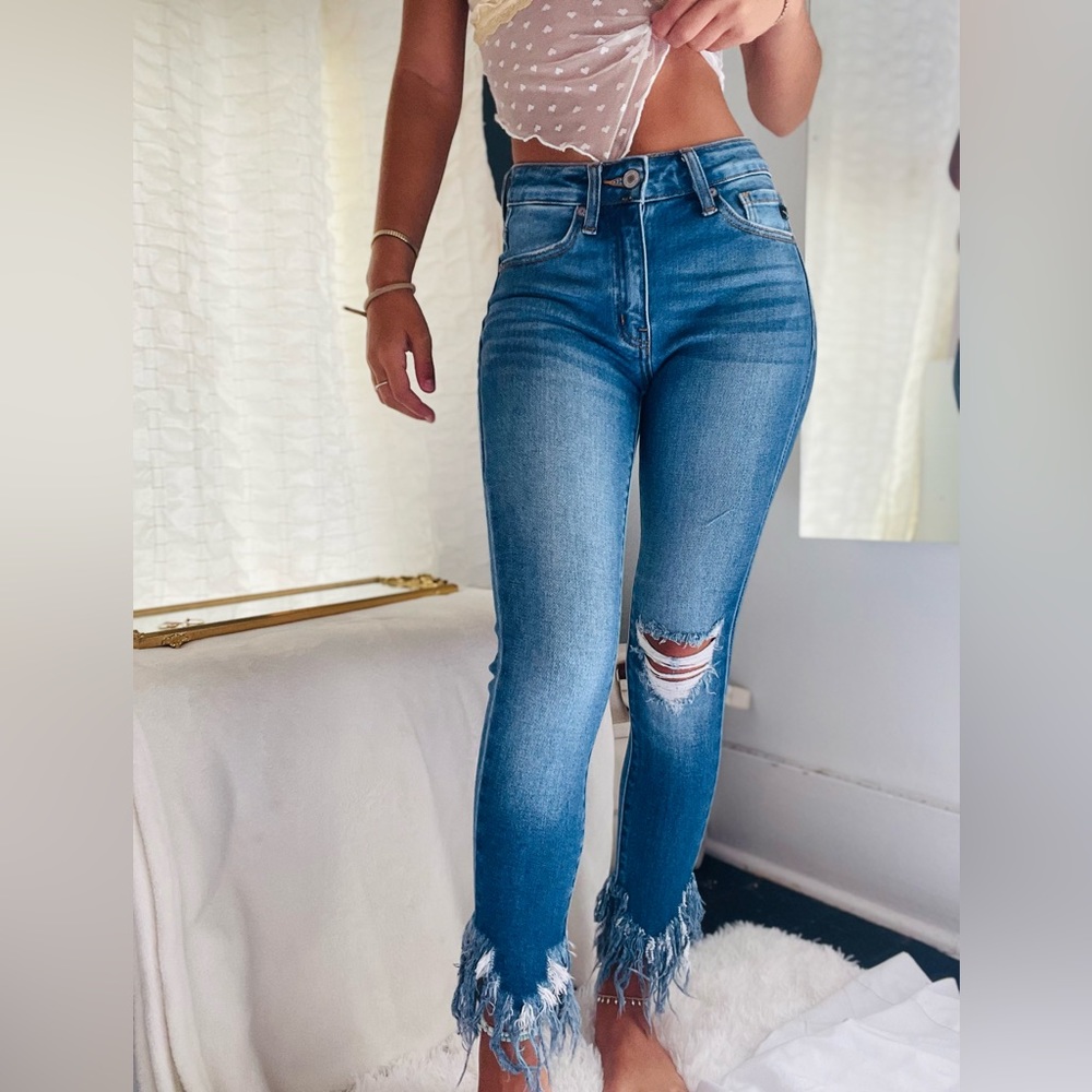KANCAN denim blue jeans high rise size 0/23